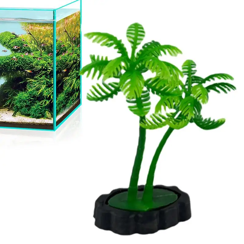 

Green Aquarium Plants Mini Green Plants Landscape Decor Coconut Palm Tree Aquarium Plant Aquarium Landscaping Fish Tank Plants