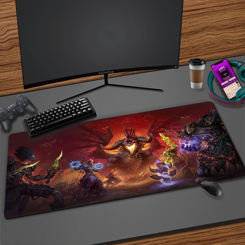 

Large Game Mouse Pad World of Warcraft Gaming Accessories HD Print Computer Keyboard Mousepad XXL PC Gamer Laptop Desk Mat WOW
