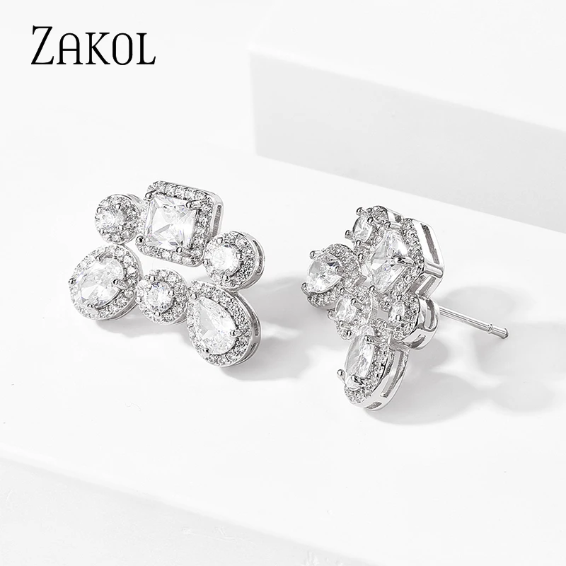 [LLOYD] 韓国☆10K☆Shine Cubic Earrings Korean Cubic Zirconia Earrings | Zirconia Cubic Korea