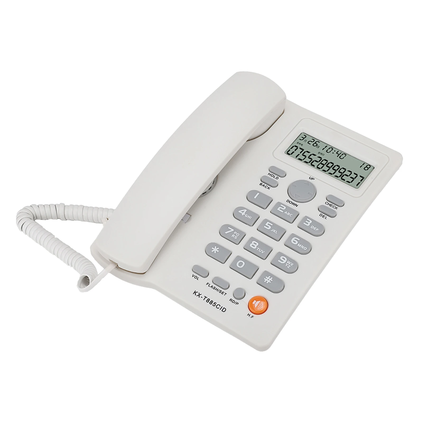 Description Picture 6 of itemCaller ID Telephone Desktop Corded Landline Phone Support Handsfree Calling Pause Hold Mute Function for Home Hotel Office