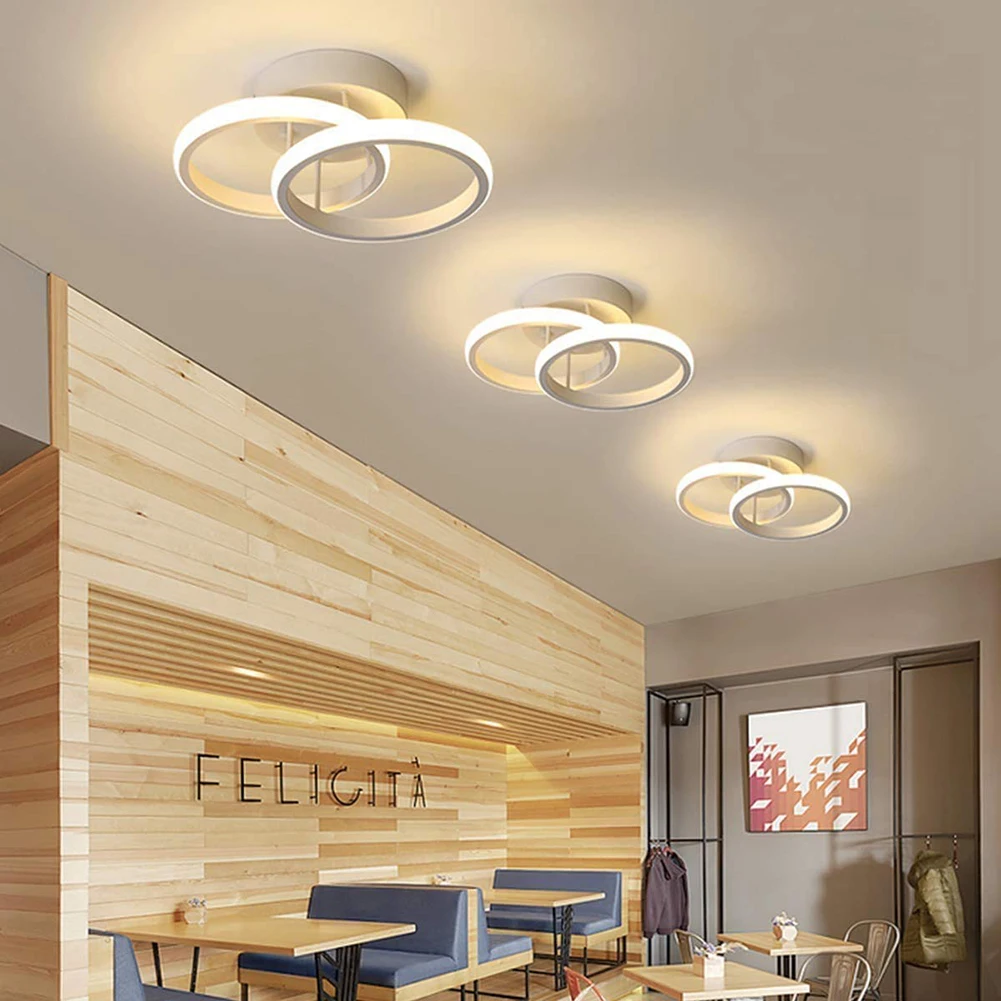 Plafonnier LED Monté en Surface avec Design Moderne pour Chambre à Coucher Éclairage d’Intérieur, Luminaire Décoratif d