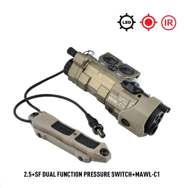 Wadsn New Real CNC Metal MAWL-C1+Tactical Laser IR Illumination
