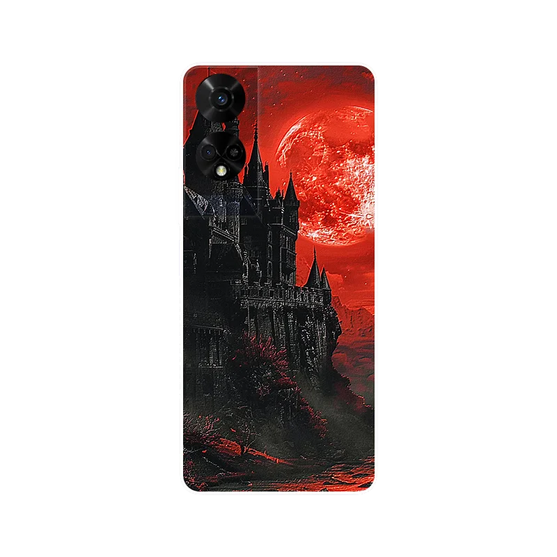 Wolf Painted Shockproof Silicone Phone Case - Stylish and Durable Cover
