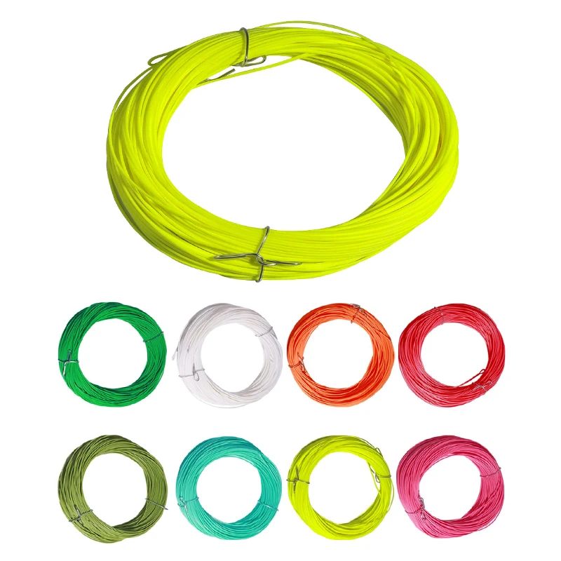 100ft น้ำหนัก1F-8F สำหรับการบินแบบลอยเอ็นตกปลาฟลายฟลูโอแบบมีรอยด้านหน้าสินค้าตกปลาเพสก้าอุปกรณ์ตกปลา 1