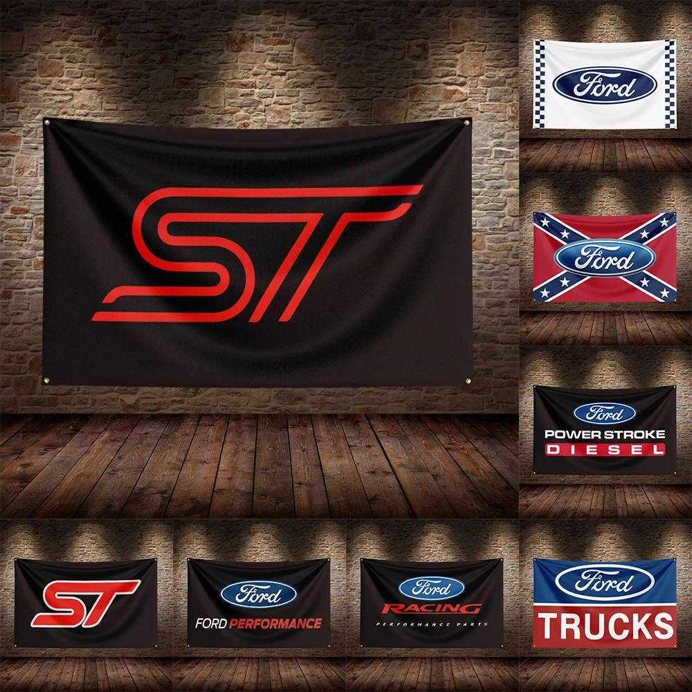 

3x5 Ft Fords Car Decor Flag Polyester Printed Car Flags for Room Garage Decor