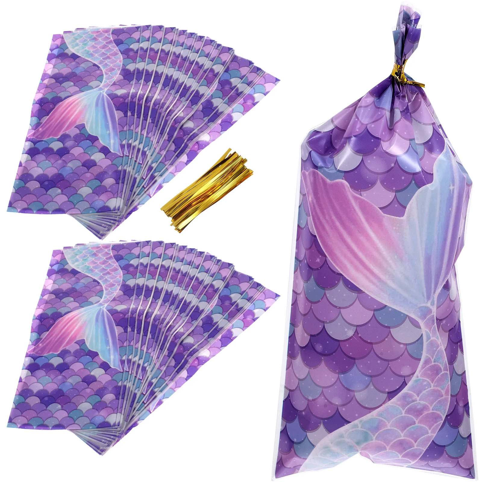 

Snowflake Crisp The Party Birthday Bags for Presents Food Packing Opp Chocolate Wrappers