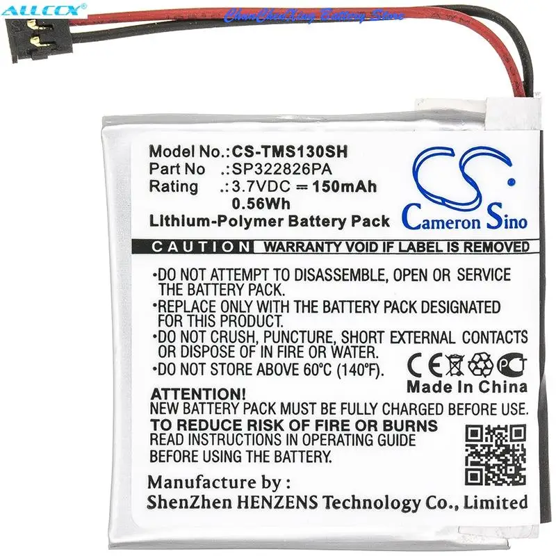 Batteria Cameron Sino 150Mah Per Tomtom Spark 3