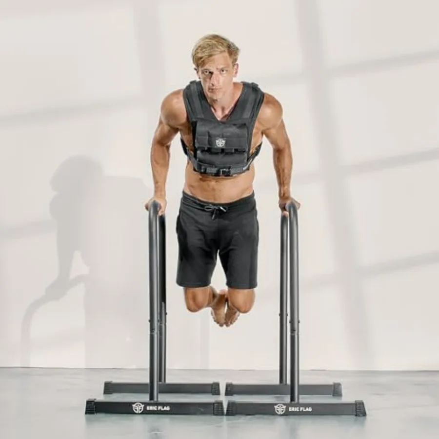 40 lb Weighted Vest for Men & Women - Adjustable 0-40 lb with 16 Iron Weight, Heavy-Duty for Calisthenics, Running and Walking -