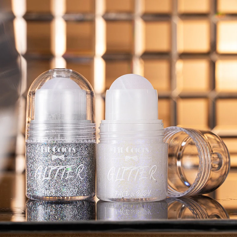 Diamond Highlighter Rolling Ball Glitter Gel Smooth Body Face Brighten Jelly Sparkling Shimmer Sequins Party Concert Makup Tool 3