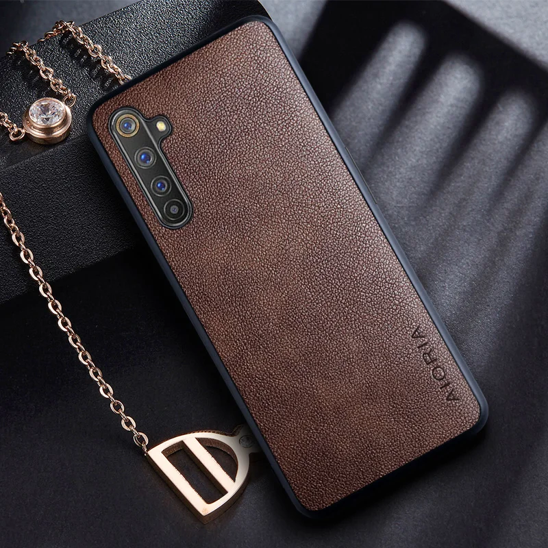 Retro Business Leather-Style Phone Case with Dual-Material Design