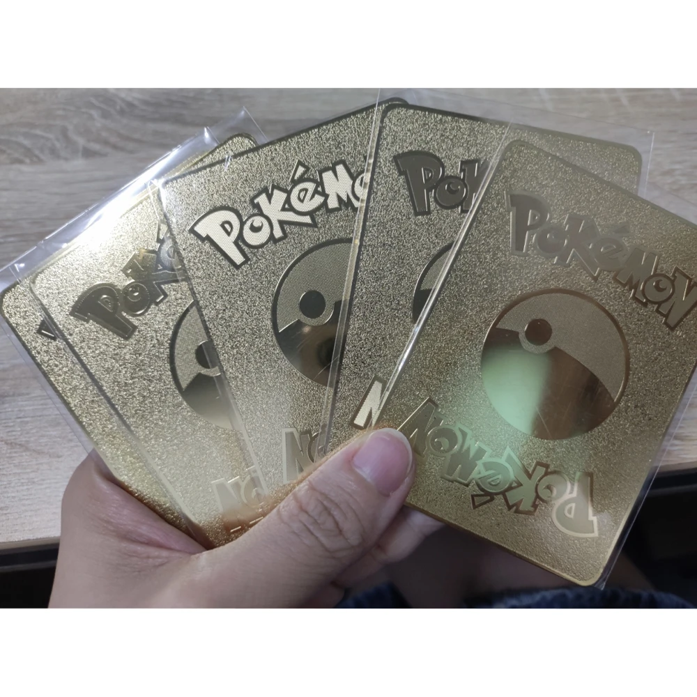 9Pcs/set Pokemon Eevee Refractive Relief Flash Cards Good night series  Classic Game Anime Collection Card Gifts Toys