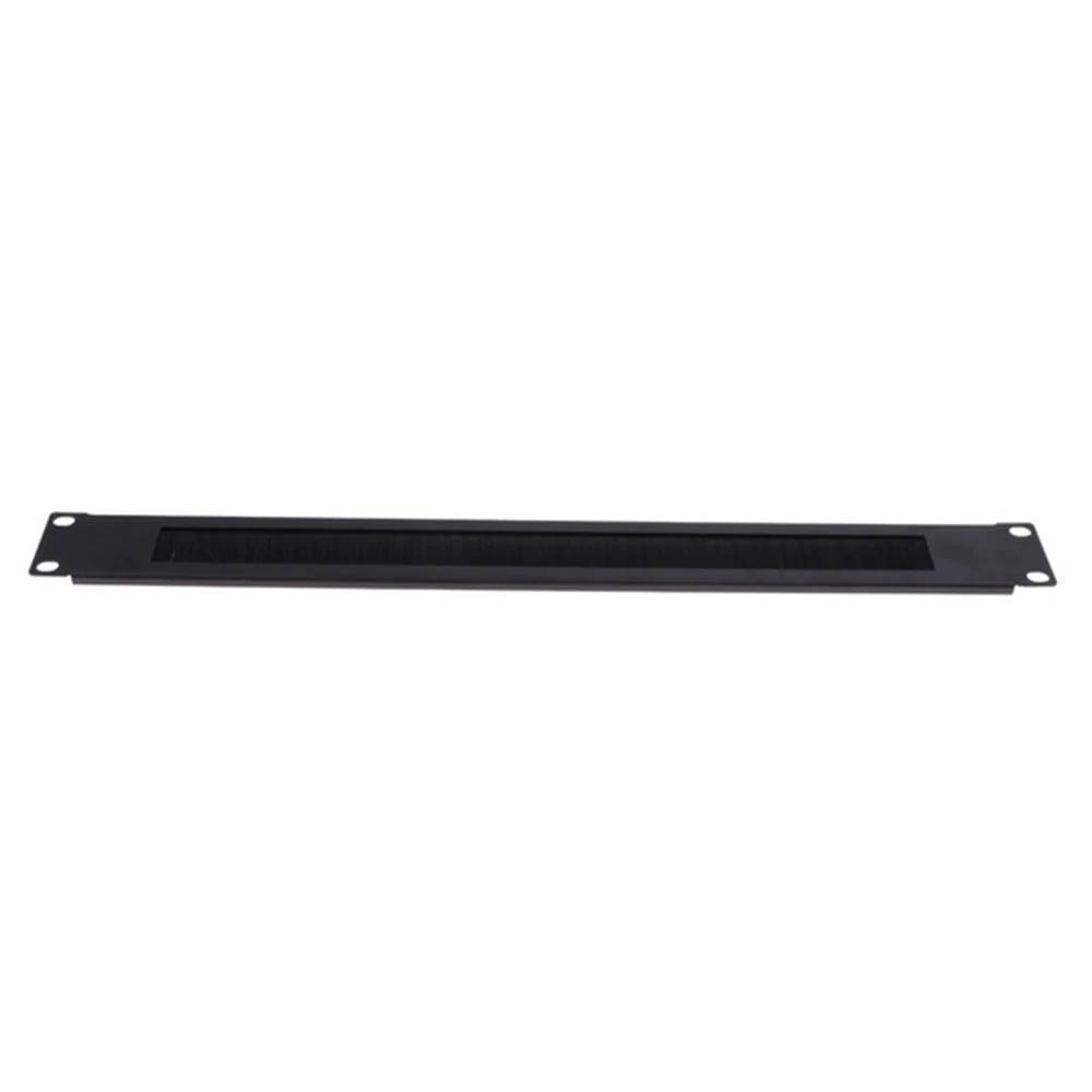 1U 19Inch RACK MOUNT Blanking Plate Rack Mounting Blank Network Brush Panel Server Cabinet Cable Management 1Pcs