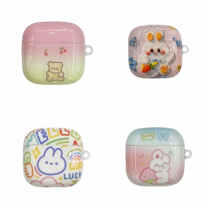 Per Huawei Freebuds Se2 Custodia Cartoon Rabbit/Flower Bluetooth Wireless Auricolare Custodia In Silicone Carino Per Huawei Freebuds Se 2 Cover