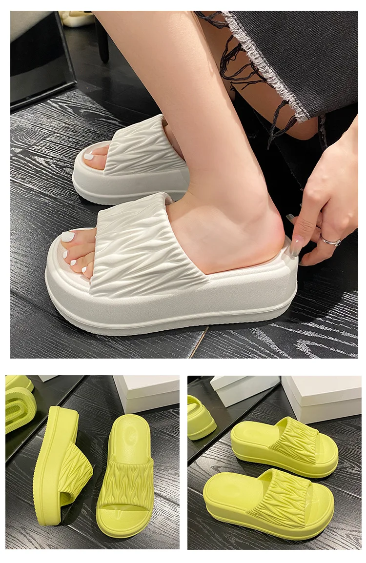 New Summer Women EVA Platform Slippers Peep Toe Outdoor