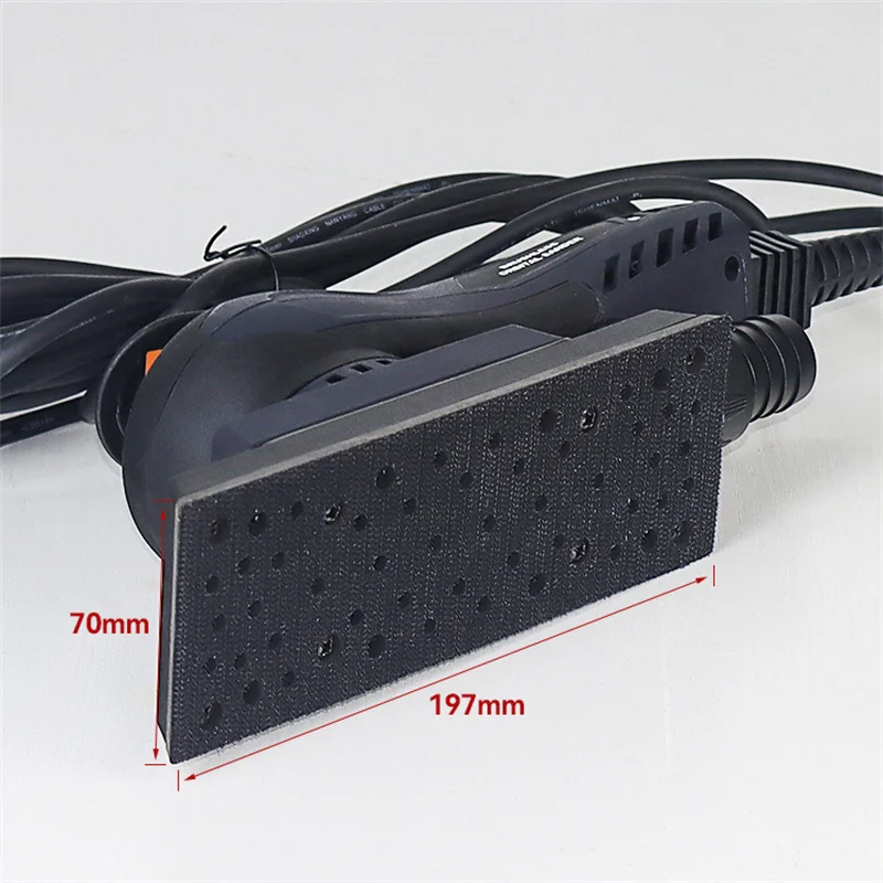 Square 70*197 Mm Wood Sander 350W Electric Sander 6 Speed Adjustment Wood Grinder Processing Furniture Car Polishing Machine 2