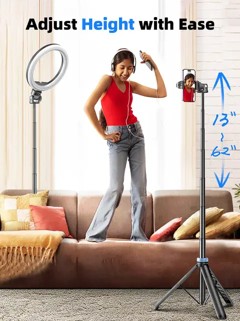 [Newest] Selfie Stick Tripod With Wireless Bluetooth Remote for GoPro Insta360 DJI Action Camera Smart Phone Tripod Stand 3
