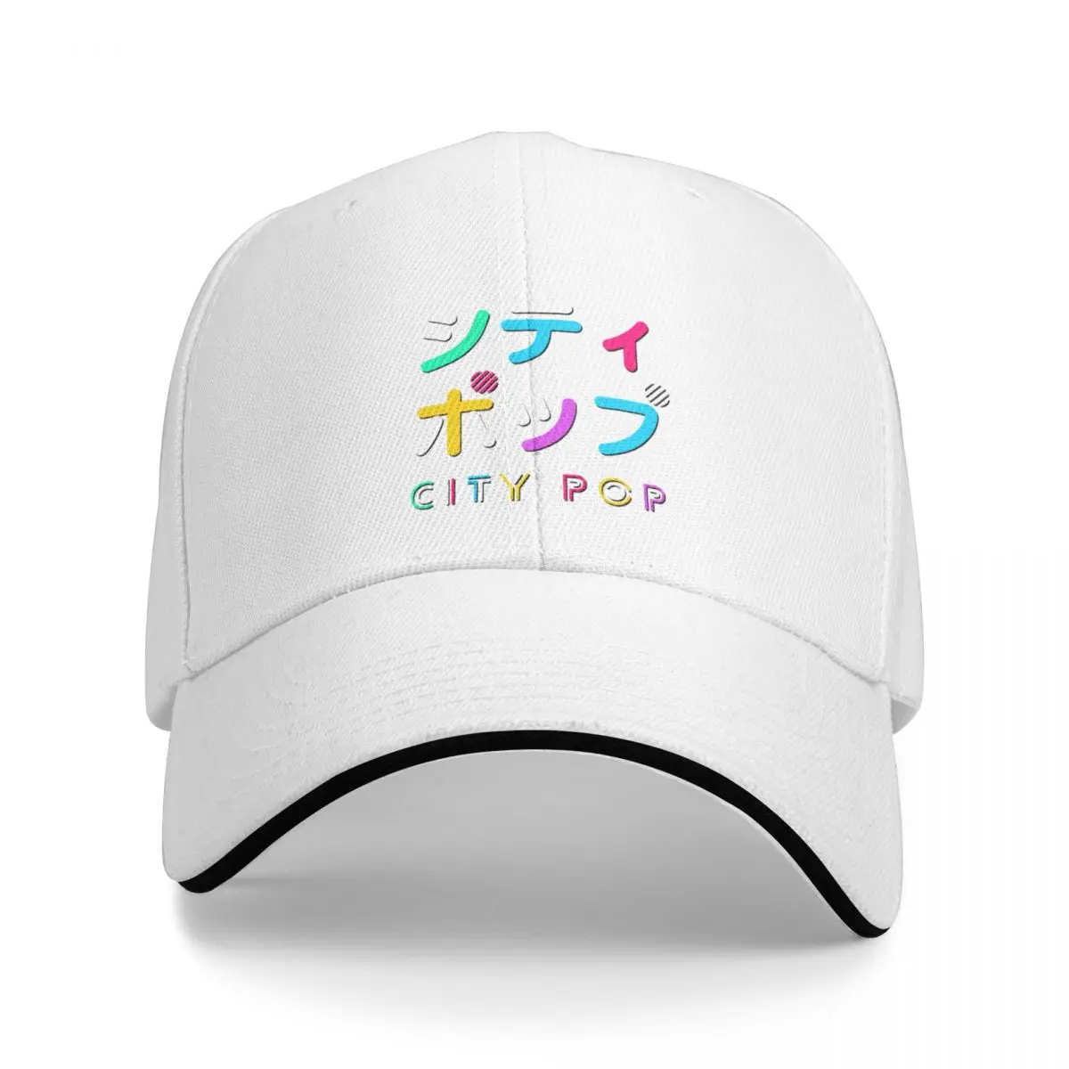 

City Pop Inspired Design Cap Baseball Cap sunhat new in the hat hat winter for women Men's