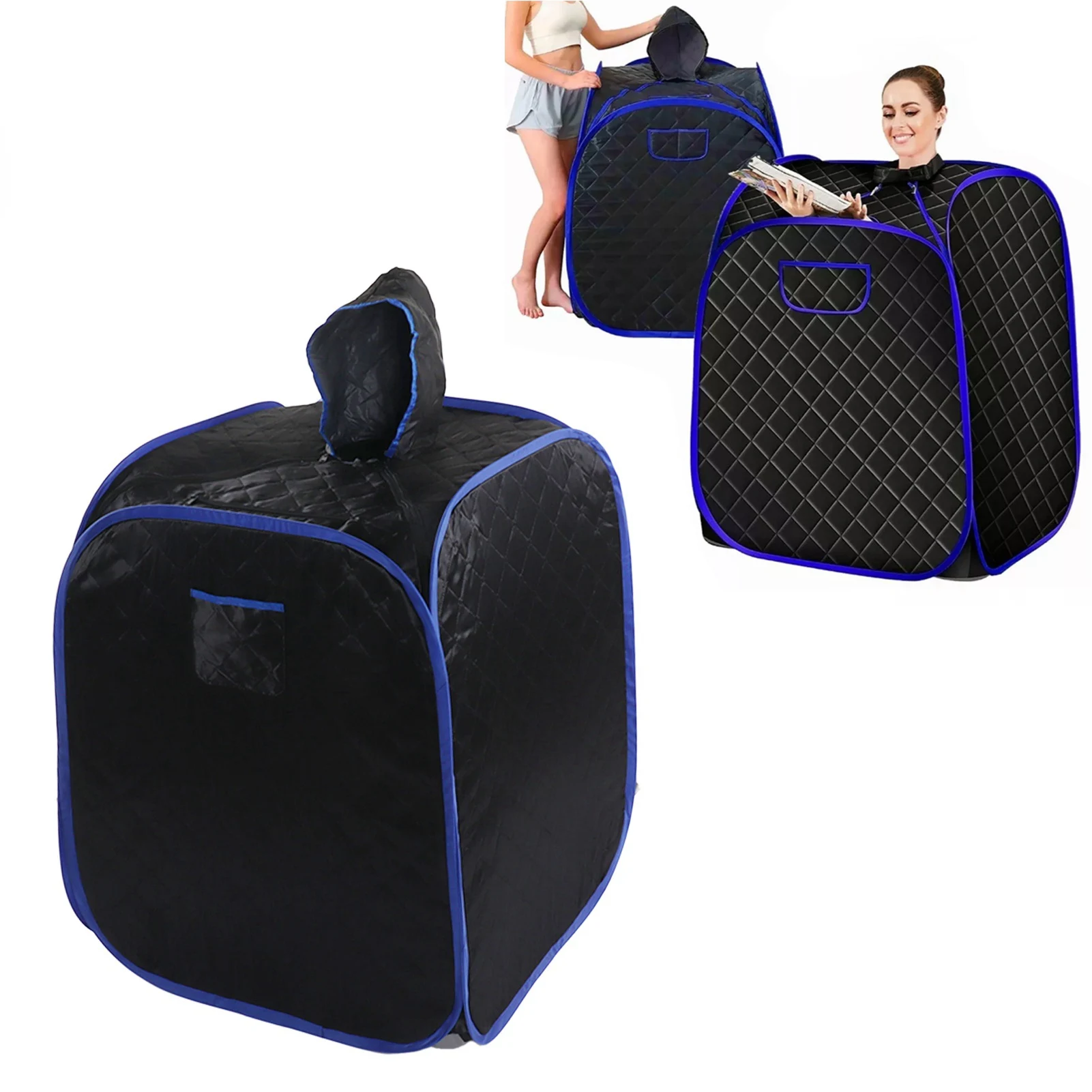 Portable Steam Sauna Tent Full Size Personal Steam Sauna Personal Home Spa with Remote Control 2