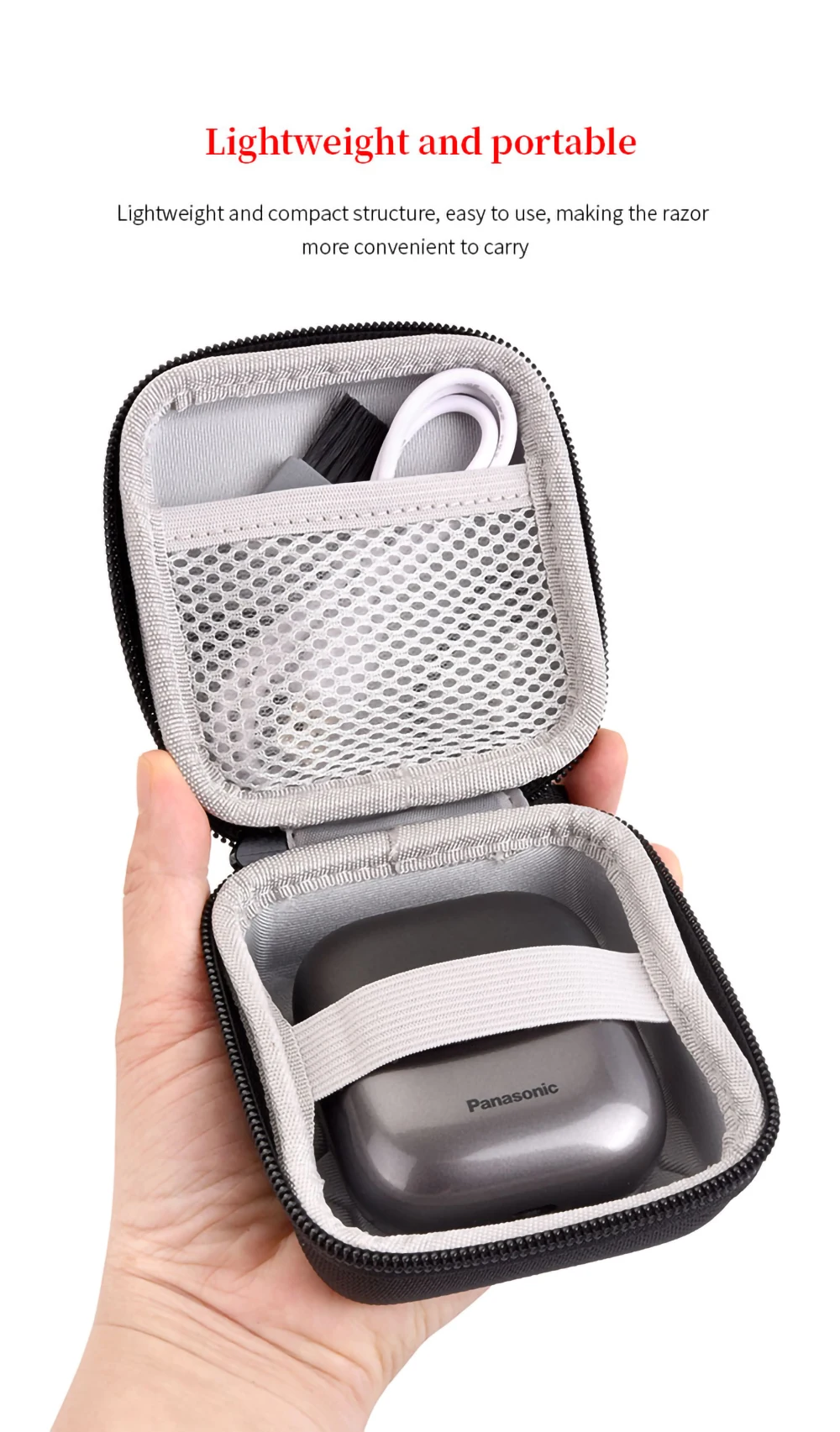 Hard EVA Carrying Case for Panasonic ES-CM30 Razor Storage Bag Men's Electric Shaver Portable Travel Box