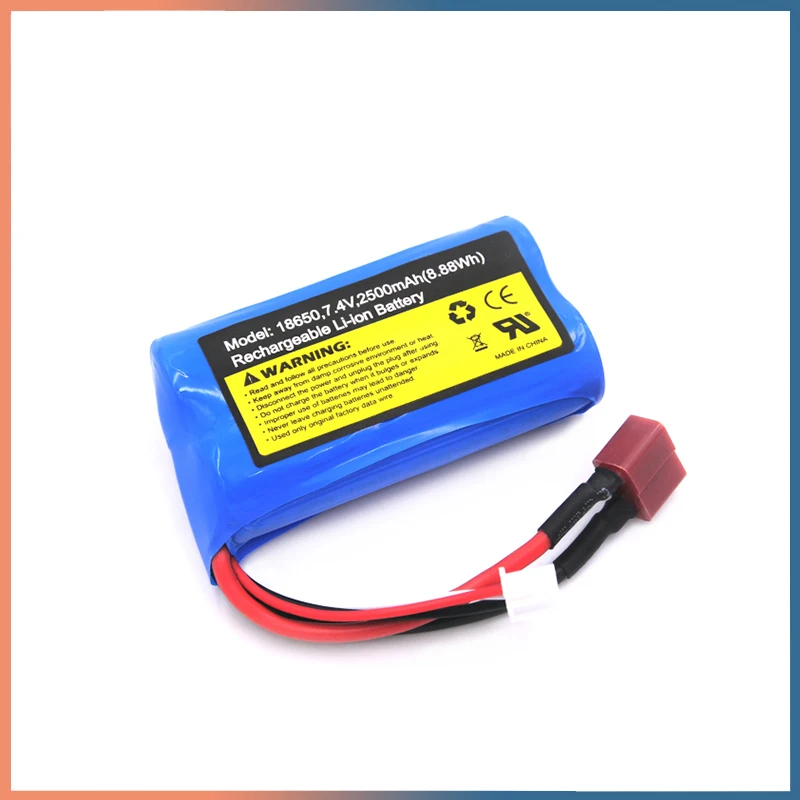 ZWN SCY-16101 SCY-16102 SCY-16103 SCY-16201 SCY-16301 SCY-16302 Wltoys RC 트럭용 리튬 이온 배터리, 예비 부품, 7.4V, 2500mAh