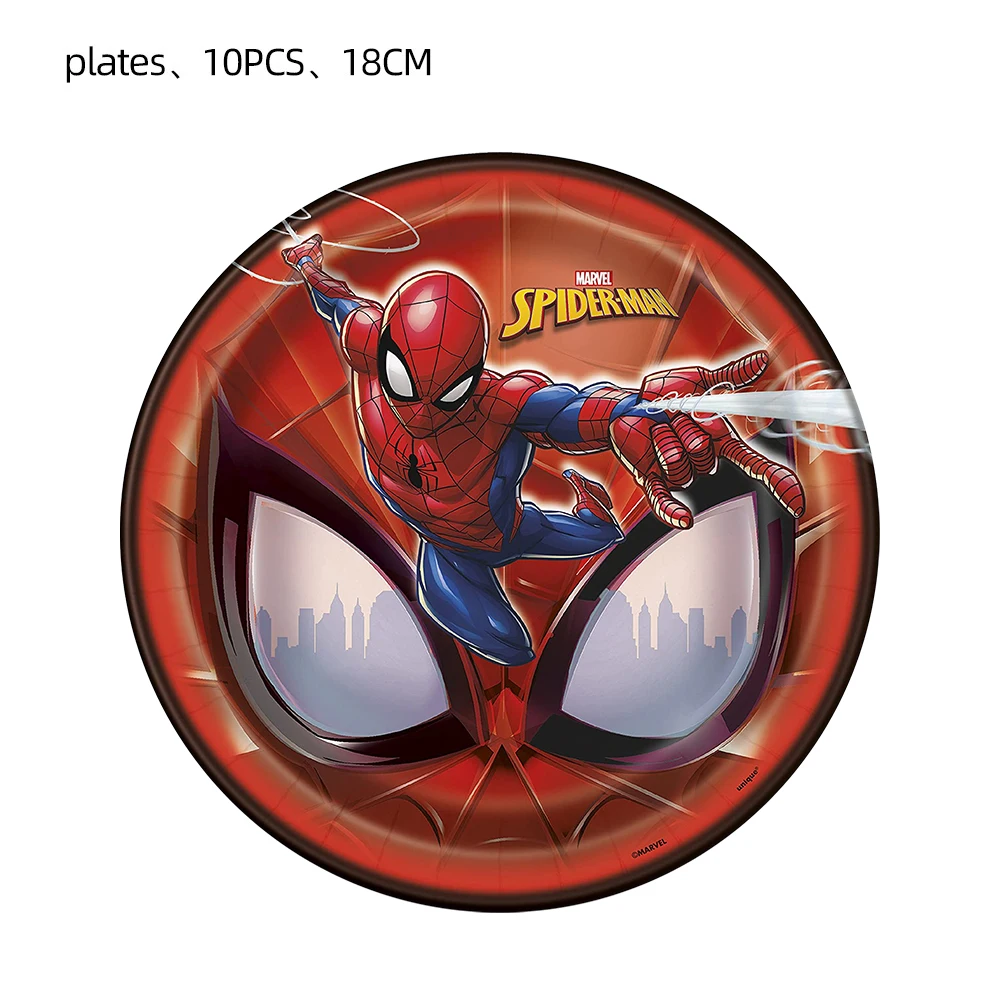 Spiderman Birthday Party Supplies Spider Tableware Paper Plates 9oz Cup Hero Dessert Plates for Kids Baby Shower Deocations party supplies birthday party supplies birthday tableware set spiderman party supplies