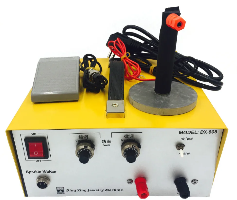 

80A handheld pulse point welder handheld welding jewelry welding machine foot pedal home touch welding equipment