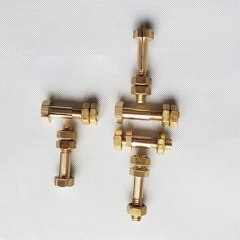 6mm Brass Screw for Vacuum Sealer Heat Sealing fixation Vacuum Packaging machine Part Copper Split Screw 2pcs