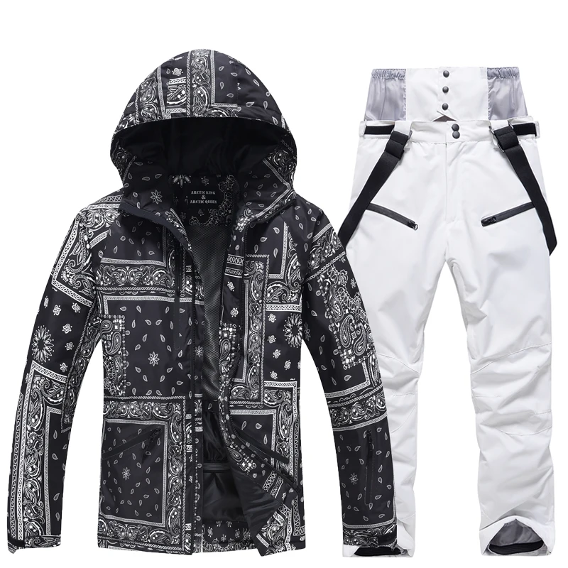 Ski Wear Men's and Women's Ski Suit Sets Waterproof Snow Costume Ski Jacket and Pant Set Outdoor Clothing Snowboarding Suit Sets