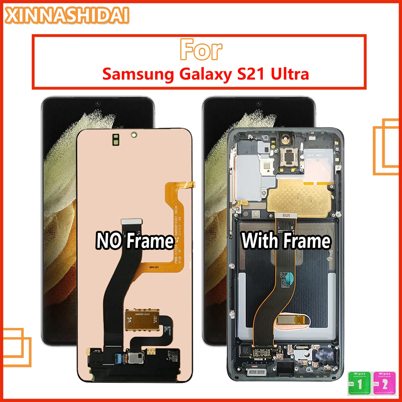 Original Amoled Lcd Replacement For Samsung Galaxy S21 Ultra Touch Screen  S21ultra G998 G998u Display - Mobile Phone Lcd Screens - AliExpress