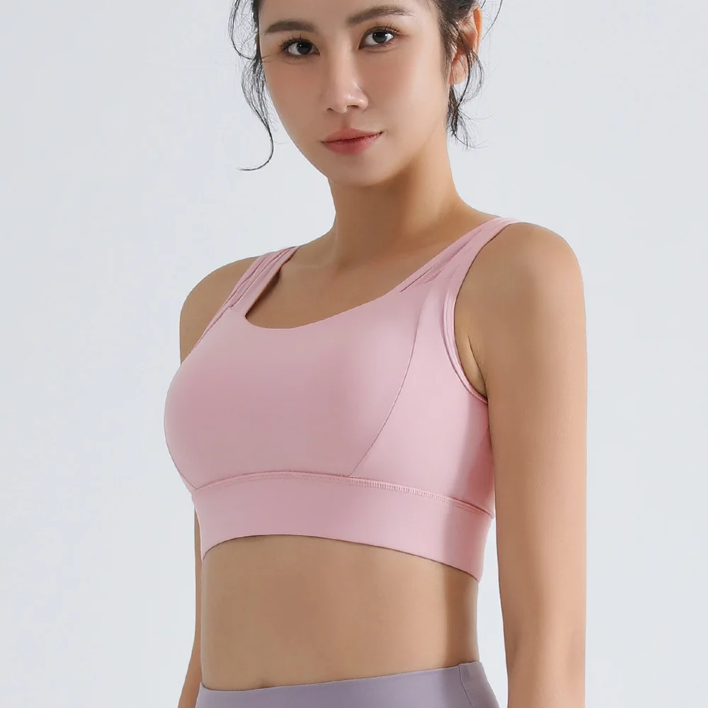 

Integrated sports bra, shock-absorbing women's fitness vest, running high-intensity gathering yoga bra, underwear