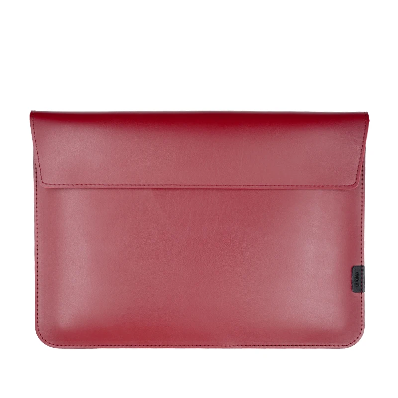 Elegant 15.6-Inch PU Leather Laptop Sleeve Case in Simple Design