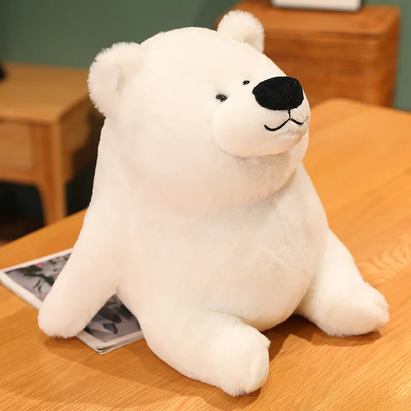 22-40cm Kawaii Plush Chubby Plush Toy Creative Panda Teddy Bear Polar Bear  Doll Soft Stuffed Animals Toy For Cute Room Decor