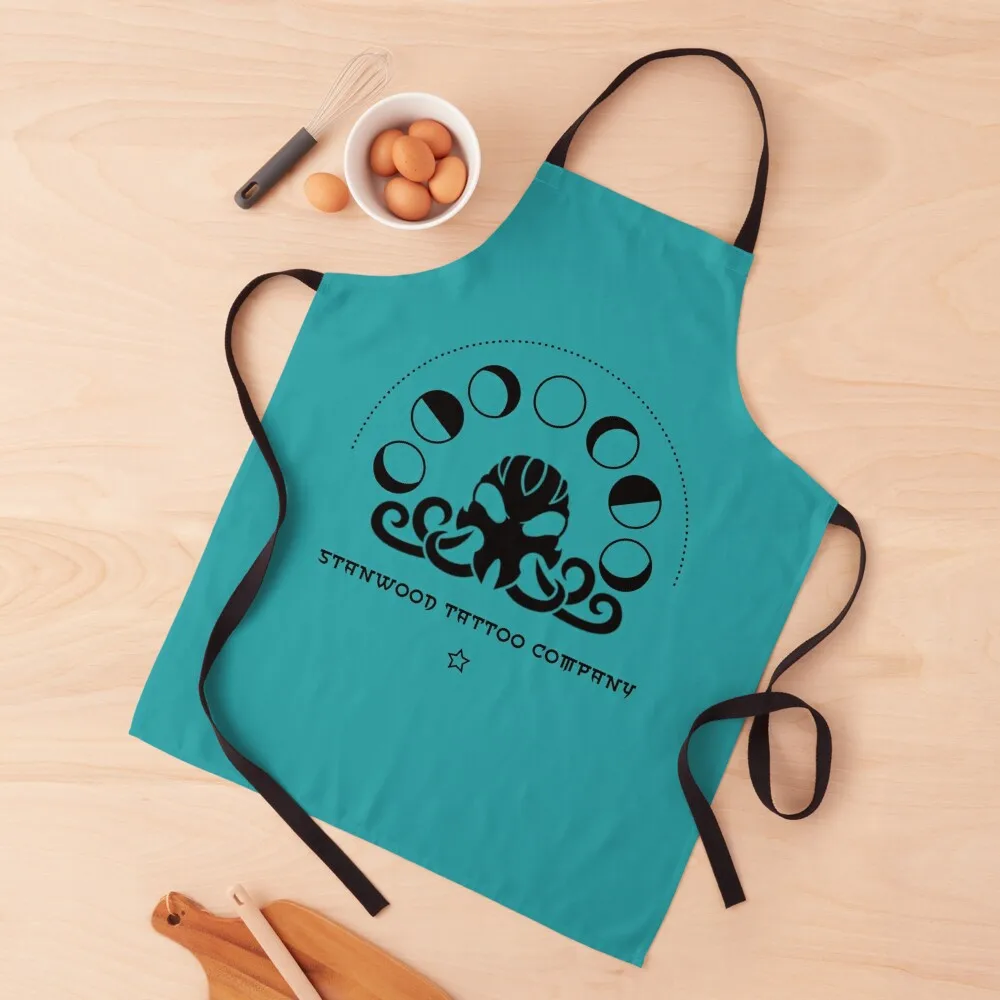 

Moon Phases Logo Apron Customizable Apron Hairdressing Hairdresser Accessories Children'S Apron