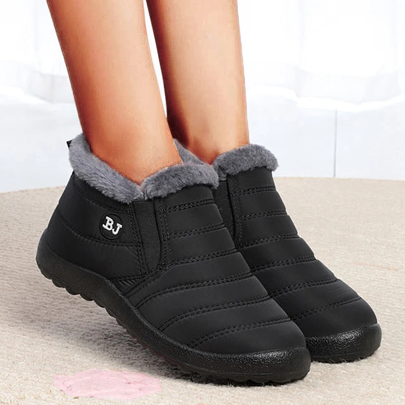 Snow Women Boots Soft Shoes Chunky Plus Size Boots Ladies Fur Ankle Boots New Couple Shoes Platform Women’s Winter Botas Mujer Best Sellers In Shoes
