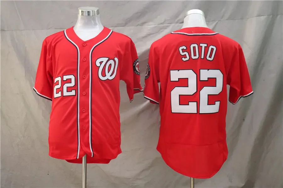 thumbnail image 1 of Venta al por mayor, camiseta de béisbol de los Washington Nationals para hombre, uniforme de equipo bordado, chaleco para correr de verano para fanáticos de los deportes, 1 of 5