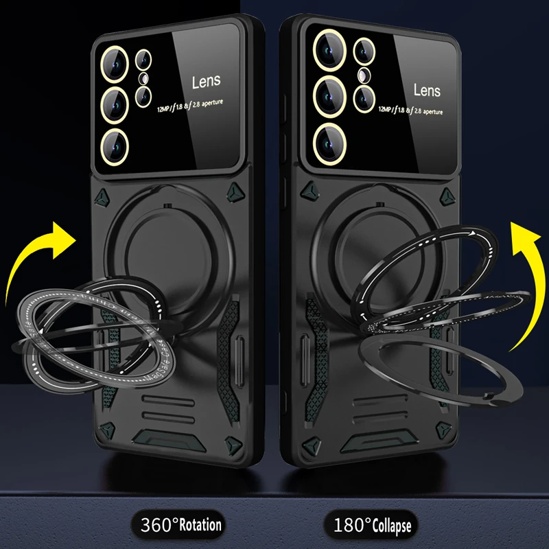 Coque téléphone magnétique avec support bague pour samsung_voghion.com