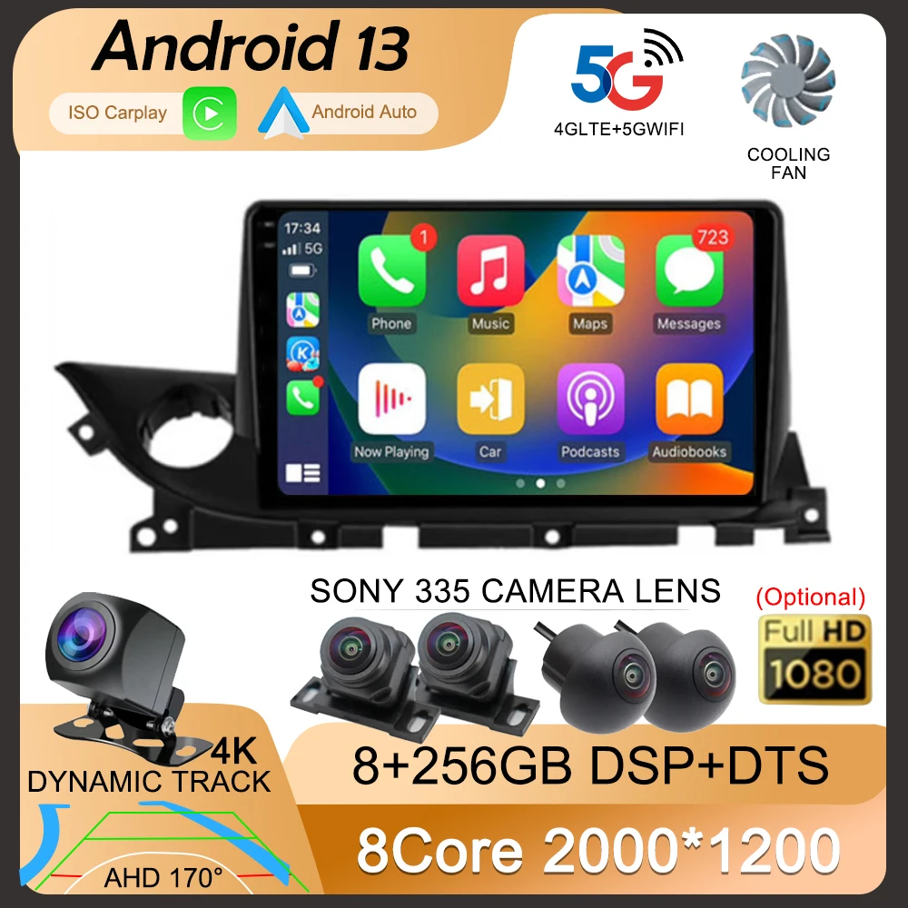 Android13WirelessCarplayAutoCarRadioForMazda6Mazda6III3GJ