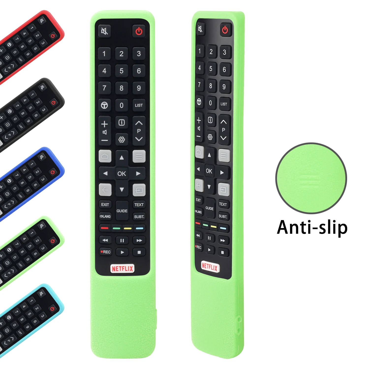3 Stück Silikon Hülle Für Roku Fernbedienung – Leuchtet Im Dunkeln, Schutz Vor Verlust – Passend Für TCL, Hisense, Sharp & Mehr