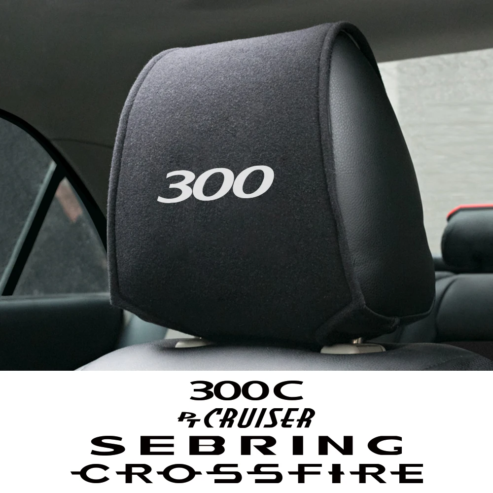 Car Headrest Cover For Chrysler 300 300C PT Cruiser Voyager Sebring