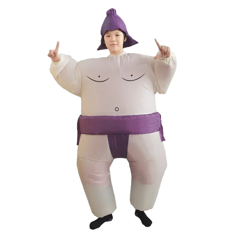 Anime Sumo Wrestler Costume Men Children Inflatable Suit Blow Up Outfit Cosplay Christmas Kid Adult Dress