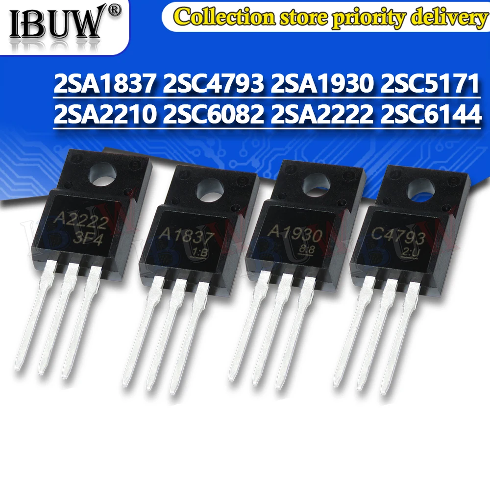 10 Pezzi Di Transistor A1742 (2SA1742) In Contenitore TO-220F, Componenti Elettronici Nuovi