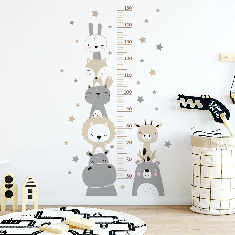 Animal Height Ruler Wall Stickers 21