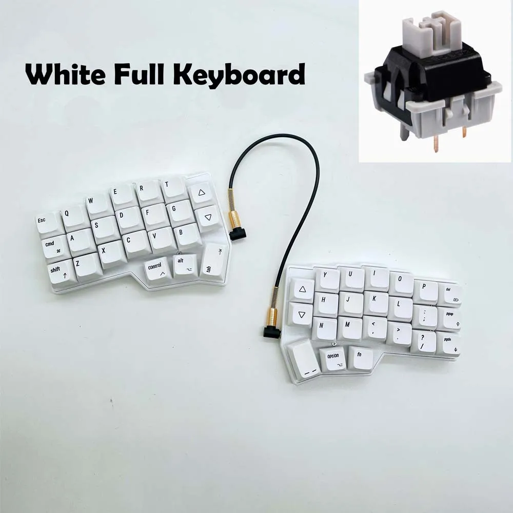 Corne V4 ホワイト メカニカルキーボード Corne v4 1 Cherry 完成品 自作キーボード｜Yahoo!フリマ（旧