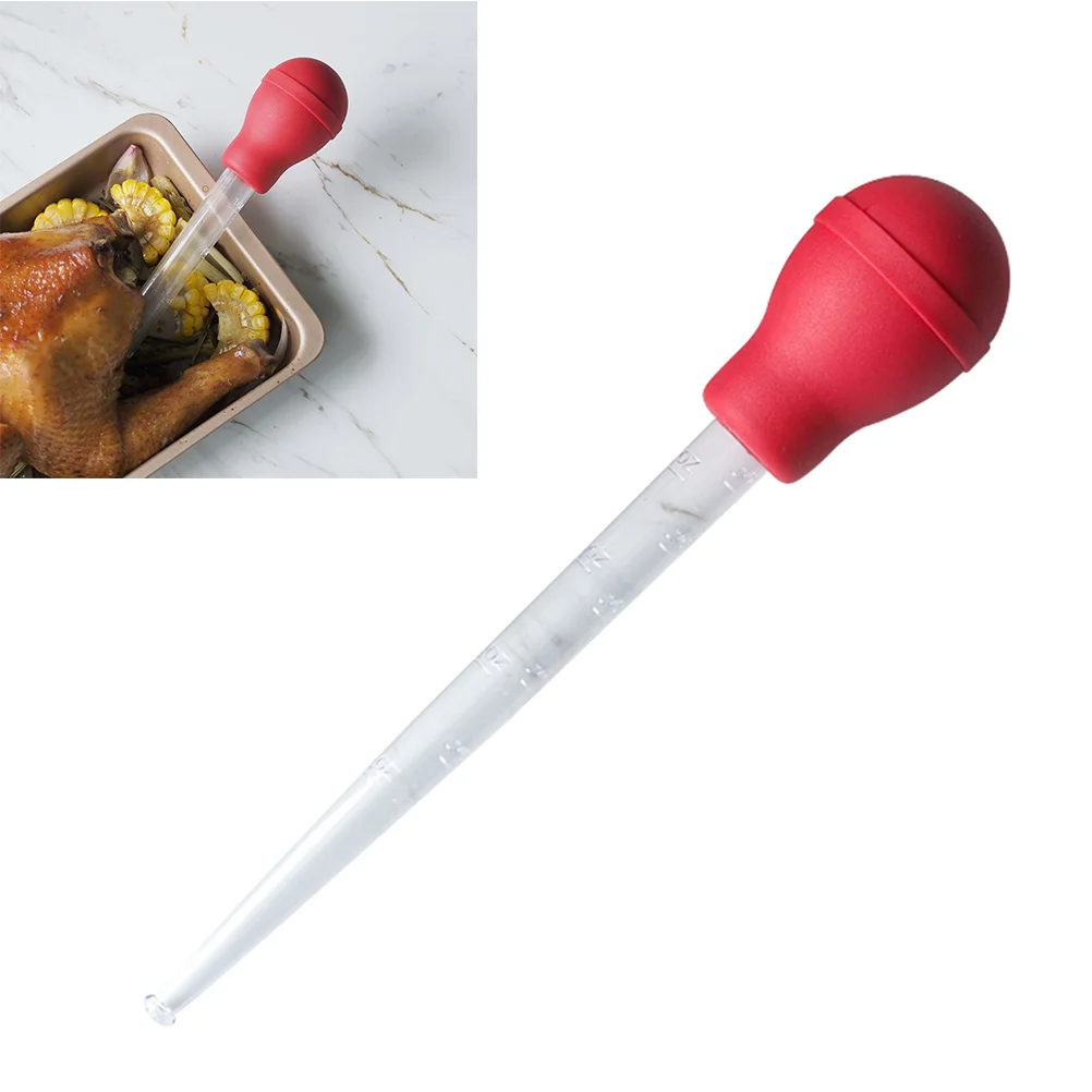 

Baster Turkey Dropper Oil Chicken Meat Food Cooking Kitchen Bulb Liquid Poultry Injector Pipettes Syringe Flavor Basters