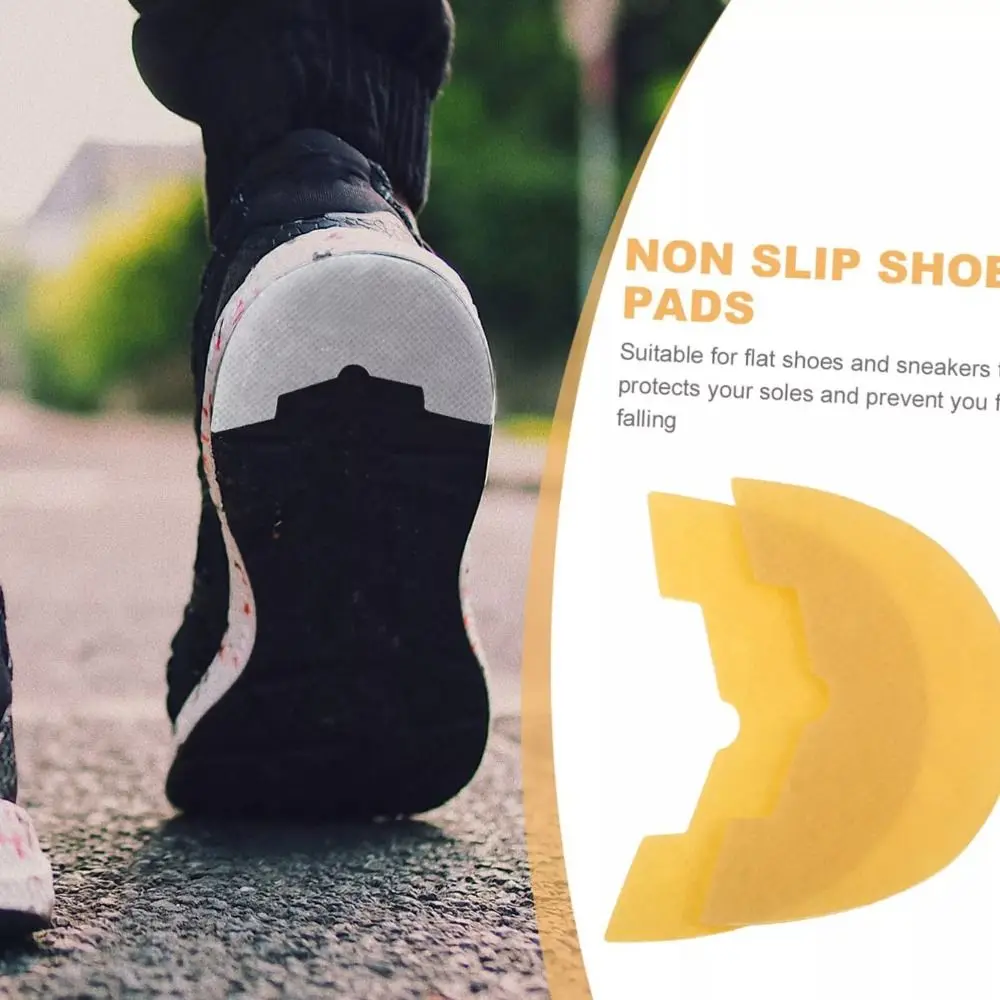 1 Pair Noise Reduction Sole Anti-slip Stickers Thickened Wear-resistant Sole Protection Pads Sneaker Grips