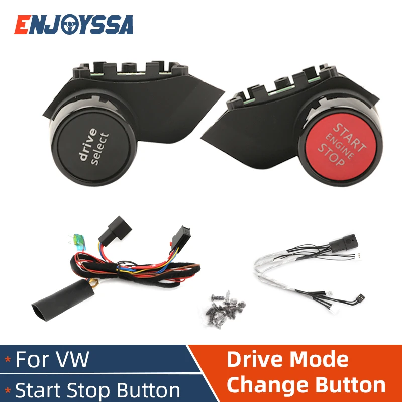 For Volkswagen R8 Engine Start Button Drive Select Switch Steering Wheel Smart Key One Button Start Kit For VW Golf 6 7 Retrofit