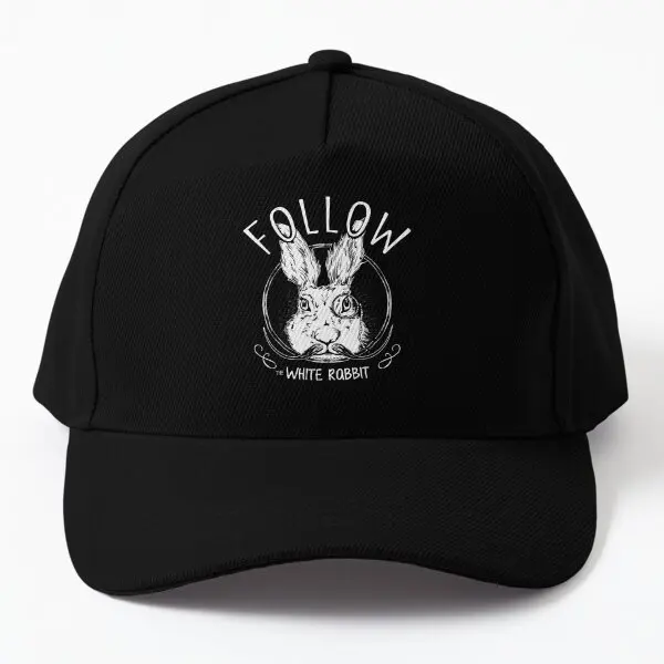 

The White Rabbit Baseball Cap Hat Black Sport Printed Solid Color Women Casquette Czapka Fish Snapback Casual Outdoor Mens Boys