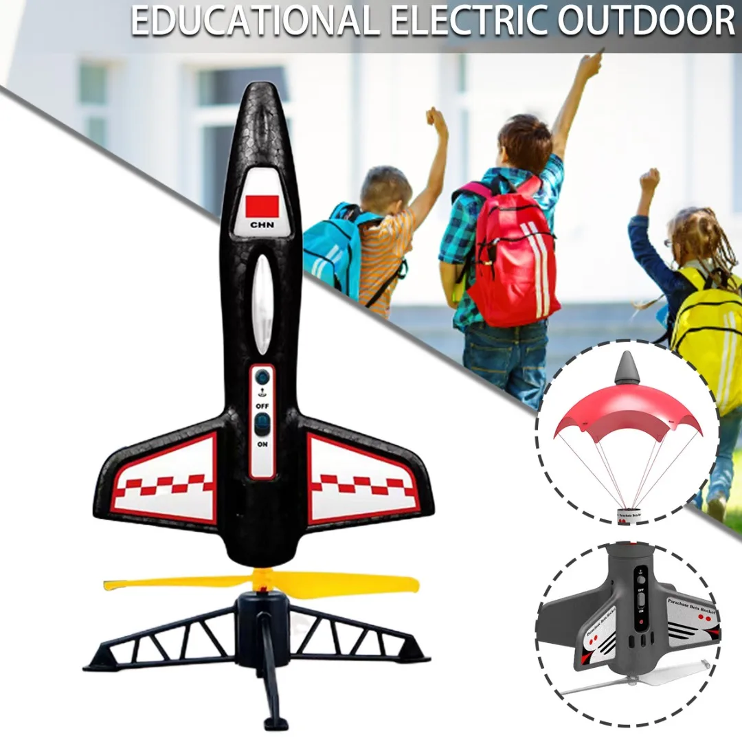 

Rocket Launcher For Kids Self-Launching Motorized Air Rocket Outdoor Toy 2 Different Heights Mode Brand New Materia EPP Foam