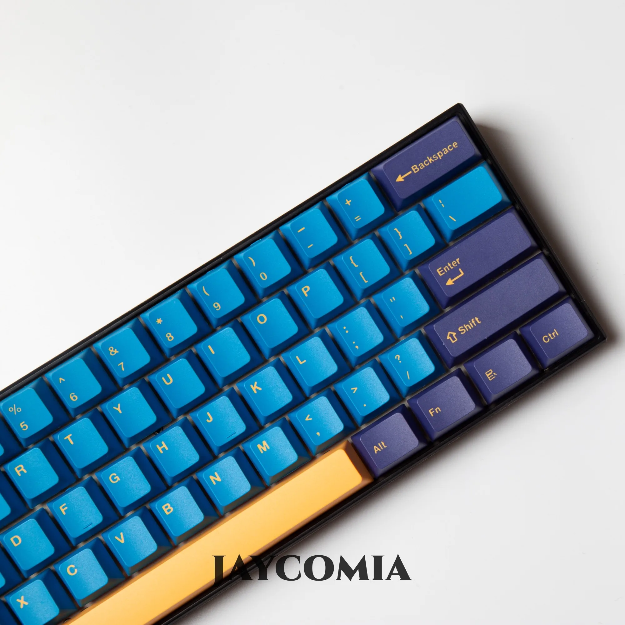 gmk capuchons de clavier touches en profil double pour clavier mécanique de jeu cherry mx bleu