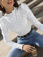 Jaime Embroidery Half Turtleneck Long Sleeve Top 5